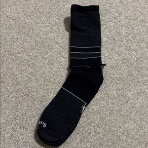 Smartwool Merino Crew Socks Black Charcoal Gray New without Tags-Medium (7-9.5)